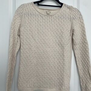 J. Crew cream sweater size XS, great condition. Light weight.